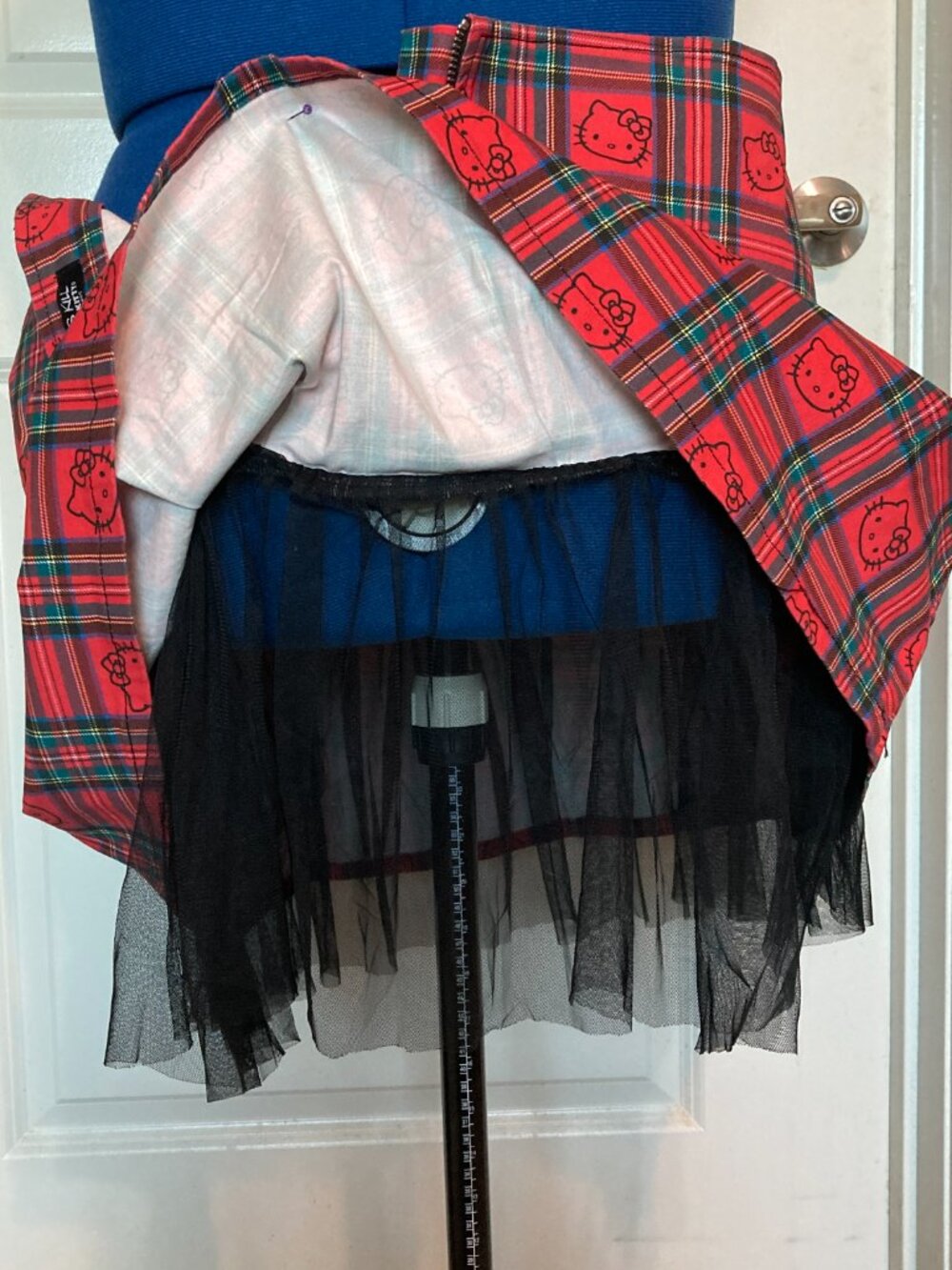 Dolls Kill x Hello Kitty Good for Each Other Plaid Mini Skirt - Picture 4 of 7